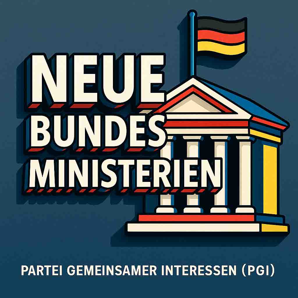 Neue Bundesministerien der PGI